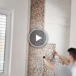 Trójwymiarowa tapeta z imitacją kamienia (10 szt.) – video