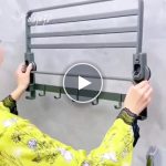 Składana półka łazienkowa – video