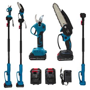 ZESTAW AKU: 3 w 1 - piła + nożyczki + drążek teleskopowy