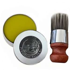 Wosk regenerujący do skóry, drewna + szczotka