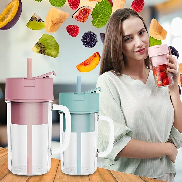 Przenośny bezprzewodowy blender ze słomką