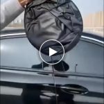 Czterowarstwowa składana osłona przeciwsłoneczna (145×80 cm) – video