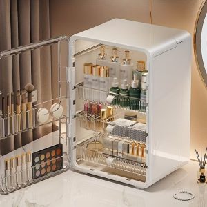Pojemny i przezroczysty organizer na kosmetyki (40 x 27 x 24 cm)