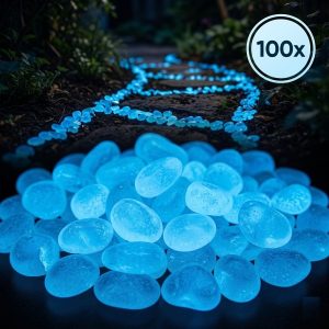 Magiczne, świecące kamyczki dekoracyjne (100 szt.)