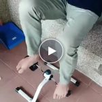 Mini rower treningowy pod biurko, do kanapy i do krzesła – ręce i nogi, regulowany opór, do 150 kg – video