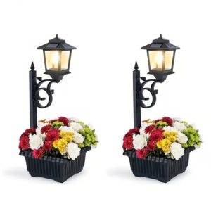 Słoneczna lampa ogrodowa do doniczek