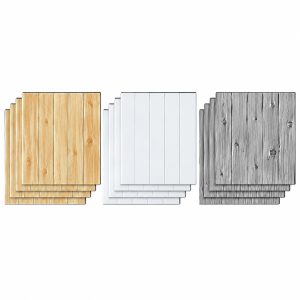 Samoprzylepne panele 3D imitujące drewno (5 szt.)